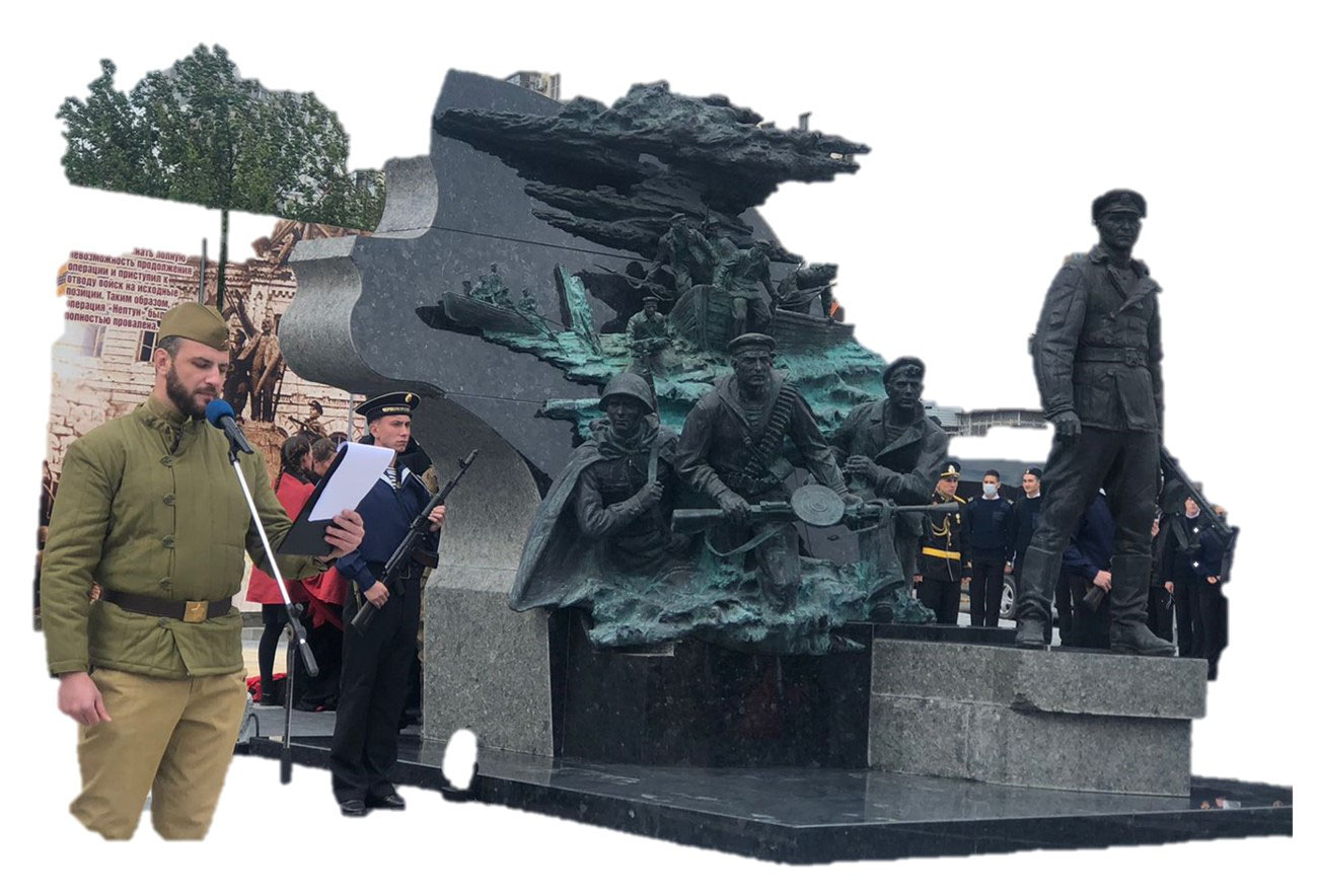 Героический десанта майора Цезаря Куникова, памятник, Новороссийск, 2021